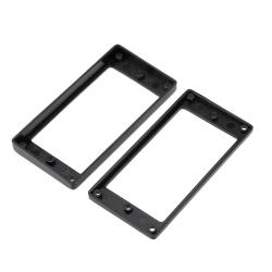 Комплект рамок звукоснимателей (1+1), прямые, черные MUSICLILY MX1588BK-MX1589BK