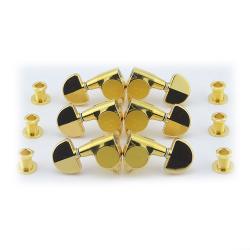 Колки Large Button (полумесяц), золотое покрытие, 3+3 GOTOH SG301-20-Gold L3R3