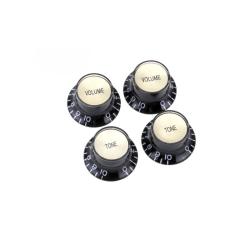 Комплект ручек потенциометров (2+1), Les Paul, черные MUSICLILY MX1566BK-2-MX1568BK-2