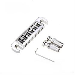Бридж Tune-o-matic Wraparound для Gibson Les Paul, никель MUSICLILY MX1280NK