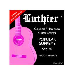 Комплект струн для классической гитары, среднее натяжение LUTHIER LU-20