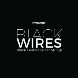 Комплект струн Black Wires для электрогитары, никелированные, с покрытием, 10-46 PYRAMID 441100