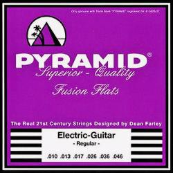 Комплект струн для электрогитары, хром-никель, 10-46 PYRAMID FF1046