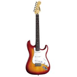 Электрогитара, копия Stratocaster, корпус - двухкусочный американский ясень, гриф - канадский горный клён, 22 лада накладка - палисандр, SSS, WILKINSON WVS MAGNA BE 1311-BNS