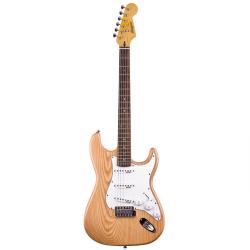 Электрогитара, копия Stratocaster, корпус - американский ясень, гриф - канадский горный клён, 22 лада накладка - палисандр, SSS, WILKINSON WVS MAGNA BE 1311-N