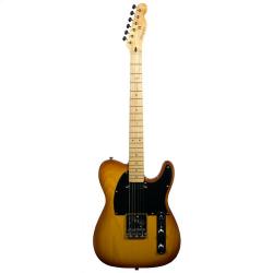 Электрогитара, копия Telecaster, корпус - американский ясень, цельный гриф из канадского горного клёна, 21 лад, SS, WILKINSON WVT, чёрная панель MAGNA BE 3211 M-BNS