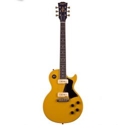 Электрогитара, копия Les Paul Special, корпус - красное дерево, гриф - красное дерево, вклеенный, накладка - палисандр, 22 лада, SS, WILKINSON M90, бридж с креплением струн вокруг него (Wrap-over) MAGNA BEJ-60 C-BTH