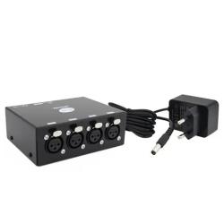 SplitDMX4 Pro Сплиттер DMX512, 1xDMX-вход, 4xDMX-выхода, 1xXLR-3M, 4xXLR-3F, Гальваническая развязка... SIBERIAN LIGHTING SL-SDX4P