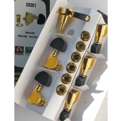 Колки Large Button (полумесяц), золотое покрытие, 3+3 GOTOH SG301-B20-Gold L3R3