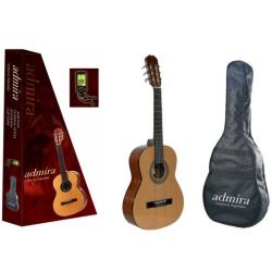 Классическая гитара, цвет натуральный, комплект: чехол, тюнер ADMIRA Alba Pack