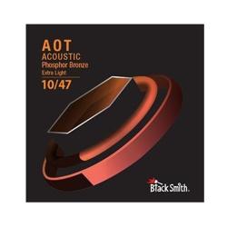 Струны для акустической гитары, 10-47 BLACKSMITH AOT Acoustic Phosphor Bronze Extra Light 10/47