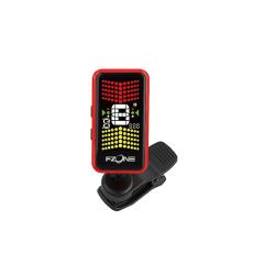 Хроматический тюнер-прищепка, цветной экран, энергосбережение, красный, с батарейкой FZONE K1 Red
