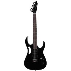 Электрогитара, копия Ibanez RG, без панели, корпус - вяз, гриф - клён, накладка - палисандр, 24 лада, HSH, Strat Tremolo ZOMBIE K-6-BK