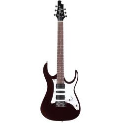 Электрогитара, копия Ibanez RG, с панелью, корпус - липа, гриф - клён, накладка - палисандр, 24 лада, HSH, Strat Tremolo ZOMBIE V-165-RVM