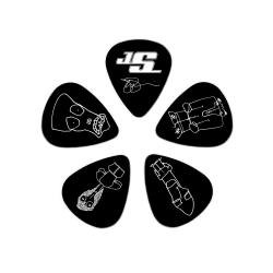 Медиаторы Joe Satriani 10 шт. в упаковке, medium PLANET WAVES 1CBK4-10JS