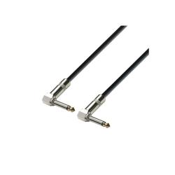 Инструментальный кабель 6,3 угловой Jack mono-6,3 угловой Jack mono, 0,6м ADAM HALL K3 IRR 0060