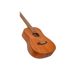Акустическая гитара мини-дредноут, чехол, цвет натуральный BAMBOO GA-34 Mahogany