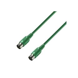 MIDI-кабель, 1,5м, зеленый ADAM HALL K3 MIDI 0150 GRN