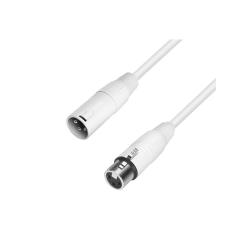 Микрофонный кабель 4Star Premium XLR(F)-XLR(M), 2,5м, белый ADAM HALL K4 MMF 0250 SNOW