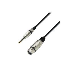 Микрофонный кабель XLR(F)-6,3 Jack mono, 6м ADAM HALL K3 MFP 0600