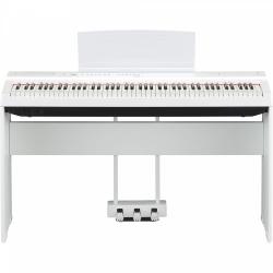 Электропиано, 88 клавиш, GHS, 192 полифония, 24 тембра, 20 ритмов YAMAHA P-125aWH