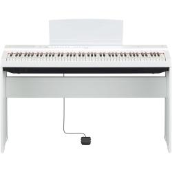 Электропиано, 88 клавиш, GHS, 192 полифония, 24 тембра, 20 ритмов YAMAHA P-125aWH