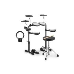 Электронная ударная установка (5 пэдов барабанов, 3 пэда тарелок, стул DONNER DED-70 Electric Drum Set 5 Drums 3 Cymbals