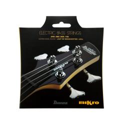 Струны для 4-струнной бас-гитары, короткая мензура, никелированная сталь, 45-105, light top / medium bottom IBANEZ IEBS4CMK