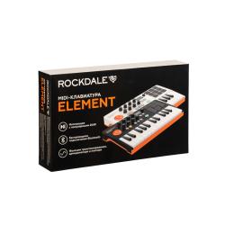 Компактная миди-клавиатура, 25 клавиш, цвет белый ROCKDALE Element White