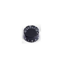Ручка потенциометра черная, дюйм. размер, выдавленные цифры HOSCO SKB-110I