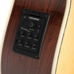NDX Series Электро-акустическая гитара, с вырезом, цвет натуральный, чехол CORT NDX-50-NAT-WBAG
