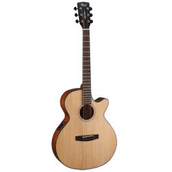 SFX Series Электро-акустическая гитара, с вырезом, цвет нат. матовый, чехол CORT SFX-E-NS-WBAG