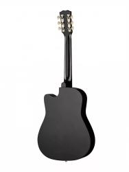 Акустическая гитара из пластика, с вырезом, черная FOIX FFG-3860C-BK