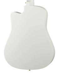 Акустическая гитара, с вырезом, белая FOIX FFG-38C-WH-M