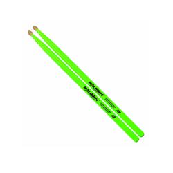 5B Барабанные палочки, граб, флуоресцентные ярко-зеленые KALEDIN DRUMSTICKS 7KLHBGN5B