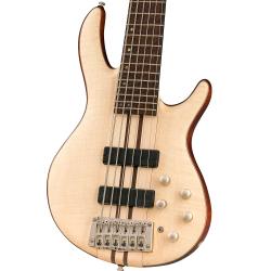 Artisan Series Бас-гитара 6-струнная, цвет натуральный, с чехлом CORT A6-Plus-FMMH-WBAG-OPN