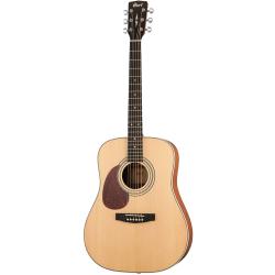 Earth Series Акустическая гитара леворукая, цвет натуральный, чехол CORT Earth70-LH-OP-WBAG