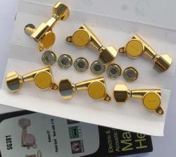 Колки Small Button, золотое покрытие, 3+3 GOTOH SG381-07-Gold L3R3