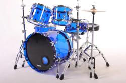 Барабанная установка, акрил, синяя МАСТЕРСКАЯ БЕХТЕРЕВЫХ UBA-Sp-2216/5