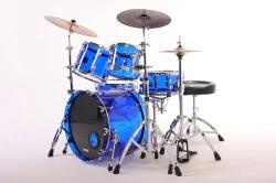 Барабанная установка, акрил, синяя МАСТЕРСКАЯ БЕХТЕРЕВЫХ UBA-Sp-2216/5