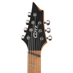 KX Series Электрогитара 7-струнная, мультимензурная, черная CORT KX307MS-OPBK