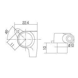 Локовые колки 6 в линию, профилированные, черные, без упаковки GOTOH SG381-07-MGT-BLACK L6 Без упаковки