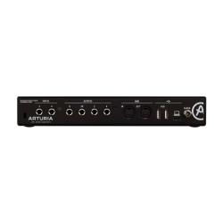 4 x 4 USB-аудиоинтерфейс, два комбинированных входа XLR-1/4” (микрофонный / линейный / инструментальный уровень) с фантомным питанием +48 В, два входа 6,3 Jack, 4 выхода 6,3 Jack, 2 выхода для наушников, MIDI In/Out, 2x USB Hub ARTURIA MiniFuse 4 Black