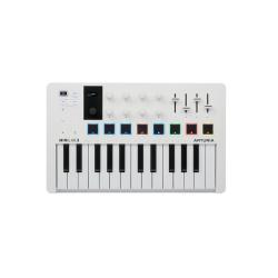 25 клавишная  MIDI-клавиатура - пэд-контроллер, 9 регуляторов, 8  RGB пэдов, 8 фейдеров, дисплей, се... ARTURIA MiniLAB 3