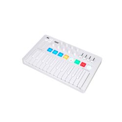 25 клавишная  MIDI-клавиатура - пэд-контроллер, 9 регуляторов, 8  RGB пэдов, 8 фейдеров, дисплей, сенсорные регуляторы Pitch/Modulation, MIDI-выход, 1/4