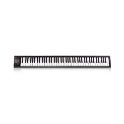 USB MIDI клавиатура, 88 полувзвешенных клавиш фортепианного типа чувствительных к скорости нажатия, колеса высоты тона и модуляции, двухфункциональный энкодер с LED индикатором, разъемы 2х1/4