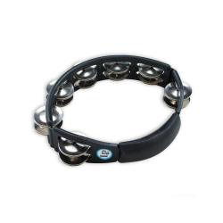 Тамбурин пластиковый черный, 2х7 пар джинглов LATIN PERCUSSION LP150 Cyclops Steel Jingles Tambourine Black