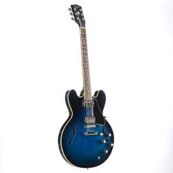 Гитара полуакустическая, цвет санберст в комплекте кейс GIBSON 2019 ES-335 Dot, Blues Burst