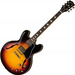 Гитара полуакустическая, цвет санберст в комплекте кейс GIBSON 2019 ES-335 Figured, Sunset Burst