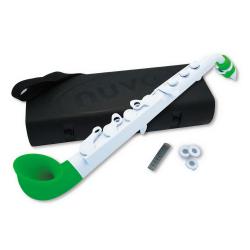 Саксофон, строй С (до), материал - АБС-пластик, цвет - белый/зеленый NUVO jSax White/Green